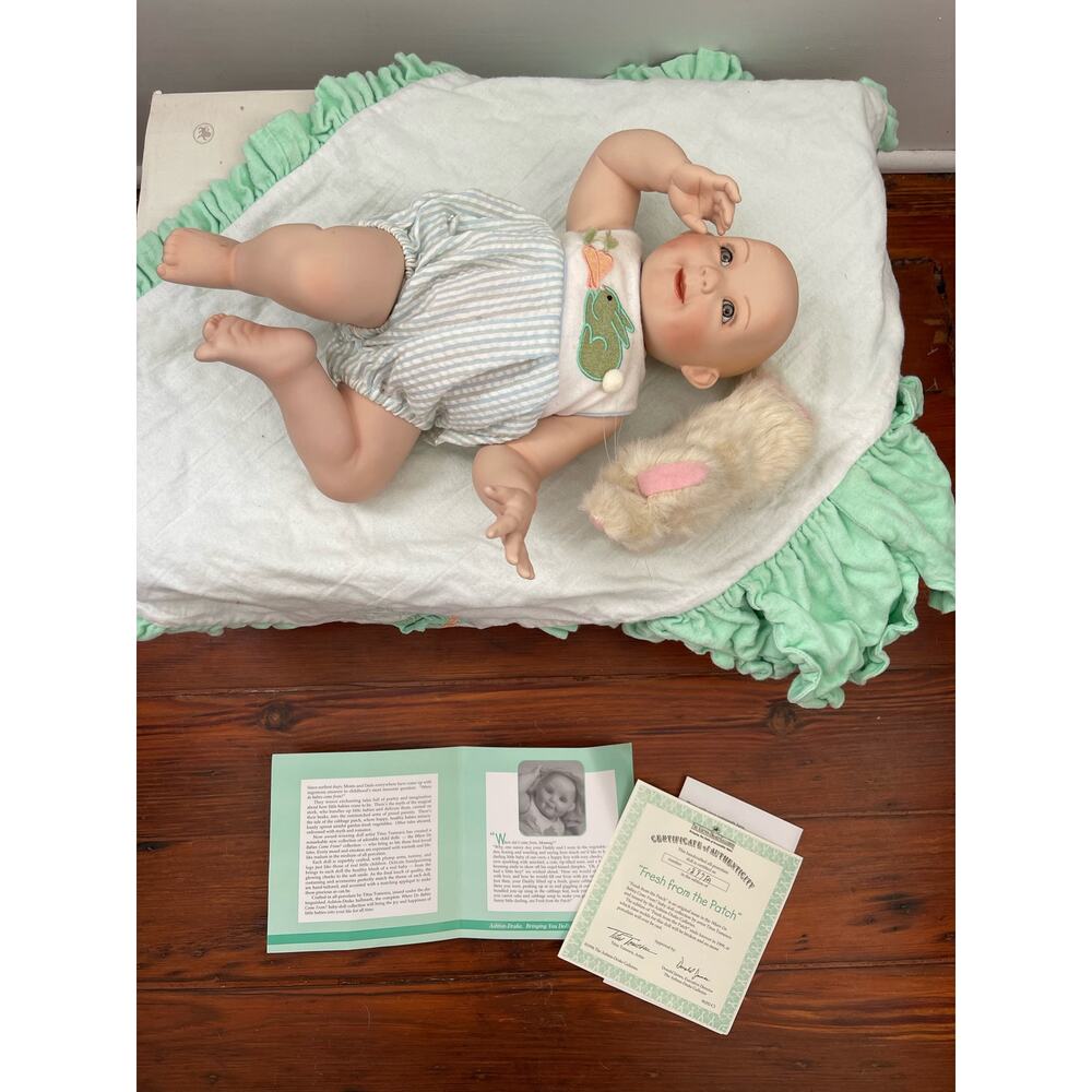 Vintage 1996 Ashton Drake Galleries “Fresh From The Patch” Porcelain boy Doll